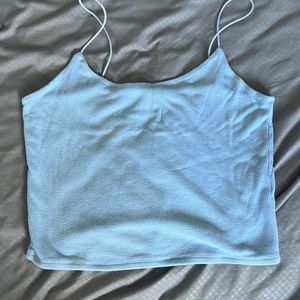 blue garage tank top